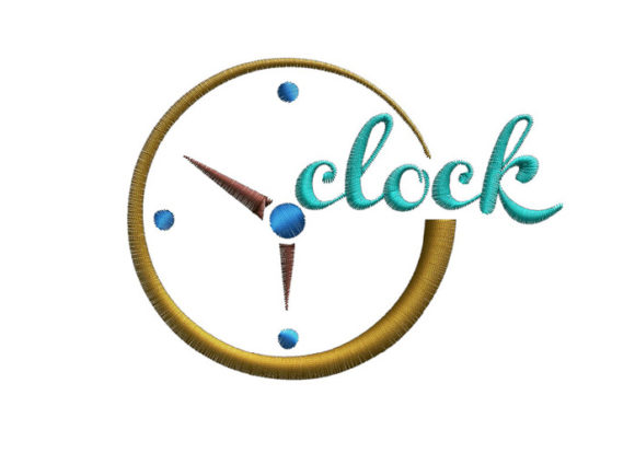 Clock Embroidery Design Review for Boutique Sweatshirts