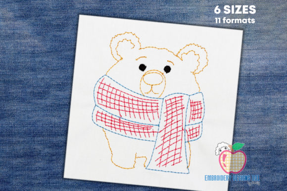 Cute Baby Bear with Scarf Sketch: A Holiday Review