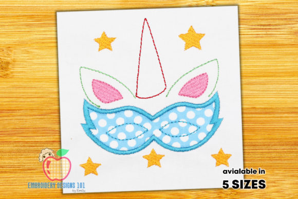 Mardi Gras Unicorn Face Applique for Kid Review