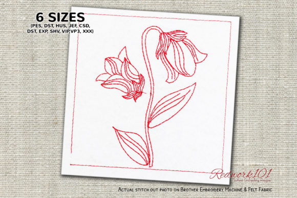 Review: Bluebell Flower Design Redwork for Craft Fairs