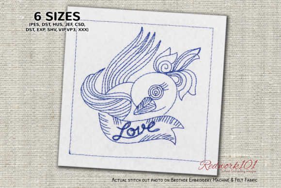 Reviewing Love Bird Design Redwork for Holiday Collections